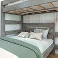 thumbnail image 2 of Max & Lily Solid Wood Bunk Bed, L-Shaped Twin over Full Size Bed Frame for Kids Modern Farmhouse, 2 of 9