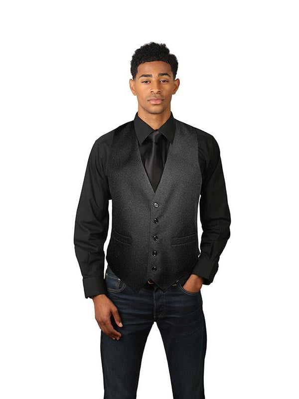black vest mens outfit