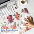 thumbnail image 4 of Long Mouse Pads for Desk,Pioneer Flower Floral Print Pattern Desk Mats on Top Of Desks, Desk Mouse Pad Extra Large with 3mm Non-Slip Base and Stitched Edge for Gaming,Office,Work,Home 31.5"x11.8", 4 of 6