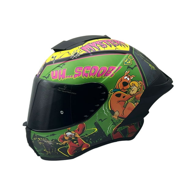 Casco Para Moto Scooby Doo Integral EDGE Doble Certificación XL