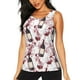 thumbnail image 1 of Balery Watercolor Wine Camiseta sin mangas estampada ligera para mujer, tops de entrenamiento sin mangas, camisetas de yoga transpirables de secado rápido.-X-Large, 1 of 7