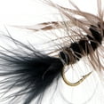 thumbnail image 4 of LOVIVER 5Pc Hand-tied Streamer Fly Animal Black Wooly Bugger-Bead Head Flies, 4 of 8