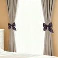 thumbnail image 7 of Yhmxh Bow Curtain Tiebacks Curtain Strap, Farmhouse Cotton Linen Rope Curtain Tiebacks Home Decor Living Room Curtain Decoration Clip for Home Bedroom Offices Dining Rooms Wedding Party Decoration, 7 of 7