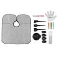 thumbnail image 1 of Hair Dye Coloring Kit Mixing Bowl Pointed Handle Brush Clips Cape Gloves Hair Dyeing Tools, 1 of 14