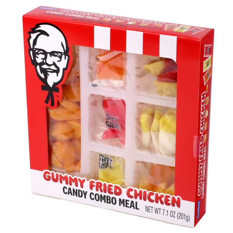 KFC Gummy Candy Fried Chicken Combo Meal by Frankford, 7.1 ounces