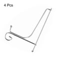 thumbnail image 3 of Uxcell 4Pack 8 Inch Plate Stands for Display Iron Folding Easel Plate Holders, Silver, 3 of 5
