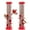 Red, variant on Kingsyard 2 Pack Wild Bird Feeders for Outdoors Hanging, Plastic Tube Feeder, 6 Feeding Ports, Black