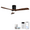 Black#71, variant on Tower Fan 52 Inch Flush Mount Ceiling Fan Solid Wood Fan Blade Noiseless Reversible Motor Smart Remote Control With Light,Box Fan
