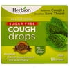 (4 Pack) Herbion Sugar Free Cough Drops Mint 18 Lozenge