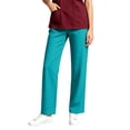 thumbnail image 3 of Women's Straight Leg Scrub Pants with Pockets Elastic Waist Drawstring Loose Fit Workwear Trousers Casual Nursing Uniform Bottoms, 3 of 8