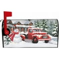 thumbnail image 4 of Christmas Snowman Mailbox Covers Magnetic Winter Xmas Red Snowman Mailbox Cover Standard Size 18 X 21 Holiday Snowflake Mailbox Wrap Post Letter Box Cover Decorative for Home Outdoor Garden, 4 of 6