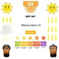 thumbnail image 5 of ORUYROP Bucket Hat for Women Men, Reversible Cotton Summer Sun Beach Fishing Cap Solid Color Style, 5 of 5