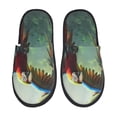 thumbnail image 1 of Fotbe Flying Parrots In Jungle Pantuflas Peludas para Mujer con Estampado, Zapatillas de Peluche, Zapatos de Invierno para Casa, Uso Interior y Exterior-Medium, 1 of 8