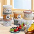 thumbnail image 3 of 8pcs Round Plastic Containers With Lids, Reuseable Small Freezer Storage Container Jars With Screw Lid 500ml, 3 of 5
