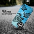 thumbnail image 4 of WIRESTER Case with Card Holder, RFID Blocking Wallet Case Durable PU Leather Kickstand Slim Heavy Duty Shockproof Protective Case for Apple iPhone 16 6.1" 2024, Ocean Sea Turtles, 4 of 7