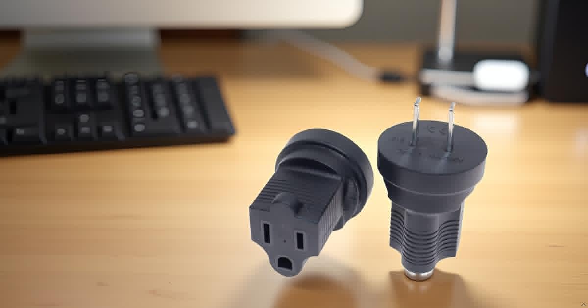 thumbnail image 4 of 1-15P to 5-15R Power Adapter,Toptekits NEMA1-15P Male to 5-15R Female Power Adaptor,US 2-Pin to 5-15R Adaptor, 4 of 10