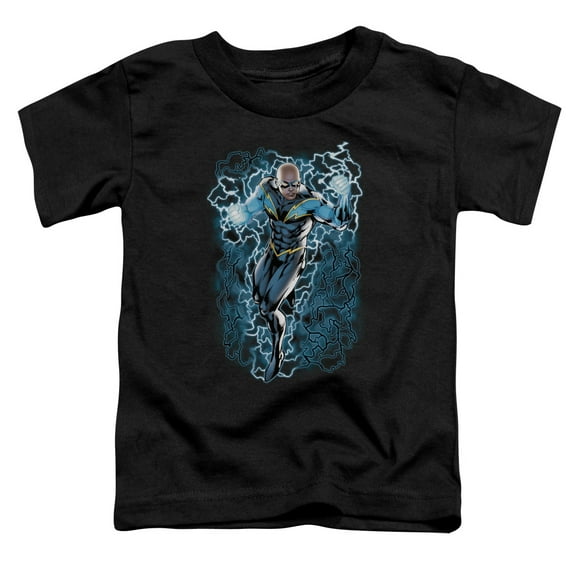 Jla Black Lightning Bolts Little Boys Toddler Shirt