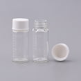thumbnail image 3 of Clear Liquid Sampling Sample Glass Bottles Vials with Graduation White Screwcap Capacity 10ml Pack of 50, 3 of 6