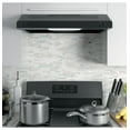 thumbnail image 4 of GE® 30 Under Cabinet, 2.5 Amp ductless Hood, in Black Color, 120 Volts, Model JVX3300DJBB, 4 of 5