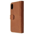 thumbnail image 1 of DECODED Full Grain Leather Folio + Case for Apple iPhone XR - Cinnamon Brown, 1 of 3