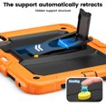 thumbnail image 3 of for iPad Pro 11 Inch (M4 2024/M5 2025) Case, 3in1 Heavy Duty Shockproof Tablet Case with Stand, Shoulder Strap, Orange, 3 of 7