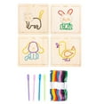 thumbnail image 2 of Wooden Lacing Embroidery Board Game Busy Board Learning and Educational Colorful Animal, 2 of 8