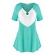 thumbnail image 1 of Talla grande o anillo de tono cincado de dos tonos Rosegal Camisetas tallas grandes, 1 of 5