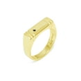 thumbnail image 1 of LBG British Made 18k Yellow Gold Natural Sapphire Mens Band Ring - 25 size options - Size 8.5, 1 of 6