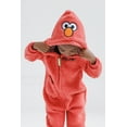 thumbnail image 4 of Sesame Street Elmo Cozy Sherpa Zip Up Cosplay Costume Coverall Newborn to Toddler, 4 of 5