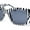 Zebra - Black, variant on Womens Thick Temple Mod Fashion Rectangle Plastic Chic Sunglasses Tortoise - Smoke
