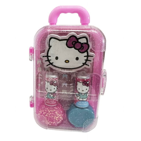 Hello Kitty Cosmetics Mini Luggage Case with 2Pk Nail Polish