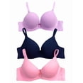 thumbnail image 2 of Paquete de 3 Brasieres Doble Push Up, Aumenta hasta dos tallas incluye 6 Colores Diferentes, 2 of 4