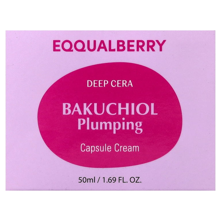 EQQUALBERRY, Deep Cera Bakuchiol Plumping Capsule Cream, 1.69 fl