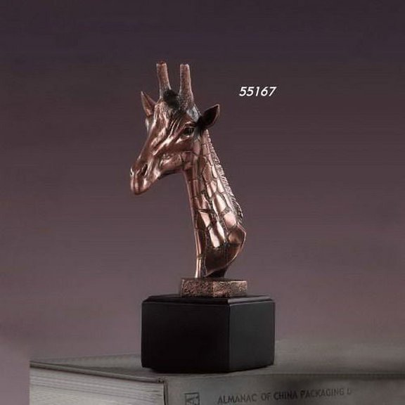 Treasure of Nature 5"x9" Giraffe Head Figurine, Resin