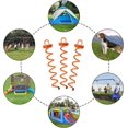Spiral Ground Anchors, Heavy Duty Screw in Ground Anchors for Securing