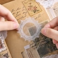 thumbnail image 5 of Floral Lace Stickers, Waterproof Transparent PET Decorative Washi Tape Borders for Journaling Scrapbooking DIY Planner Crafting Supplies for Women Girls, 5 of 7