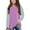 Purple, variant on Kids T Shirt Long Sleeve Light Blue Shirt Kids Fall Tops Crewneck Basic Tees Comfort Colors Girl Tops 4-5 Years