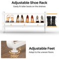 Expandable Metal Shoe Rack for Closet, Entryway & Garage, 2-Tier ...