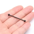 thumbnail image 3 of Implant Grade Titanium Blackline Internally Threaded Basic Industrial Barbell, 3 of 5