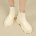 thumbnail image 2 of Snow Boots Women Non Detachable With Cotton Inside Rain Boots Outdoor Rubber Water Shoes Walking Boots for Men Ladies Rain Boots Size 6 Weather Proof Dress Shoes Men Steel Toe Knee Boots for Men, 2 of 5