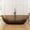 Sepia, variant on MEDUNJESS 69" Solid Surface Freestanding Bathtub, Oval Luxury Contemporary Stone Resin Bathtub Stand Alone Tub with Pop-up Drain and Overflow, Matte White