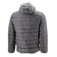 thumbnail image 2 of Maximos Men’s Slim Fit Lightweight Zip Insulated Packable Puffer Hooded Jacket (Light Grey, L), 2 of 3