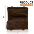 thumbnail image 3 of Neceser colgante KomAlc Premium de piel de búfalo Travel, 3 of 4