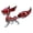 Red, variant on 3D DIY Fox Mechanical Model Kit, Articulated Moving Parts & Magnetic LED Lights, Metal Puzzle for Adults & Teens, Steampunk Animal Decor, Unique Gift for Collectors, 339 Pcs