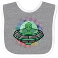 thumbnail image 3 of Inktastic Spaceship Funny Alien Outer Space Boys or Girls Baby Bib, 3 of 4