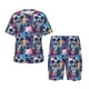 thumbnail image 1 of Balery cool Skull colorful Conjunto de Pijama Infantil de Manga Corta con Estampado – Ropa de Dormir de Algodón Suave-XX-Large, 1 of 6