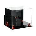 thumbnail image 3 of Versatile Deluxe Acrylic Display Case - Large Rectangle Box with Orange Risers Mirror and Wall Mount 14.5" x 11" x 12"(A002-OR), 3 of 5