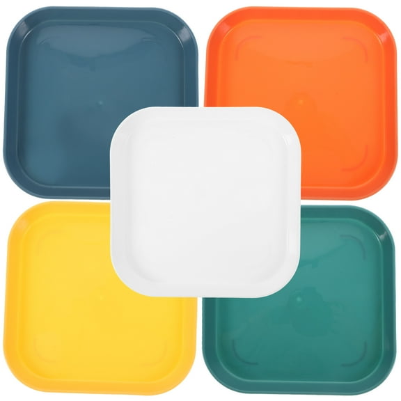 5 Pcs Cat Food Bowls Small Shallow Pet Bowls Cat Dish Feeding Tray Non- Cat Food Bowl Set