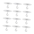 thumbnail image 2 of 12 ganchos adhesivos para techo, resistentes, multiusos, extraíbles, para colgar en pared, para macetas y luces., 2 of 7