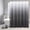 Dark Grey Gradient, variant on Navy Blue Shower Curtain for Bathroom, Ombre Blue and White Polyester Fabric Shower Curtains, Men Coastal Nautical Accessories Decor Water Repellent Bath Curtain, 72x72 inch